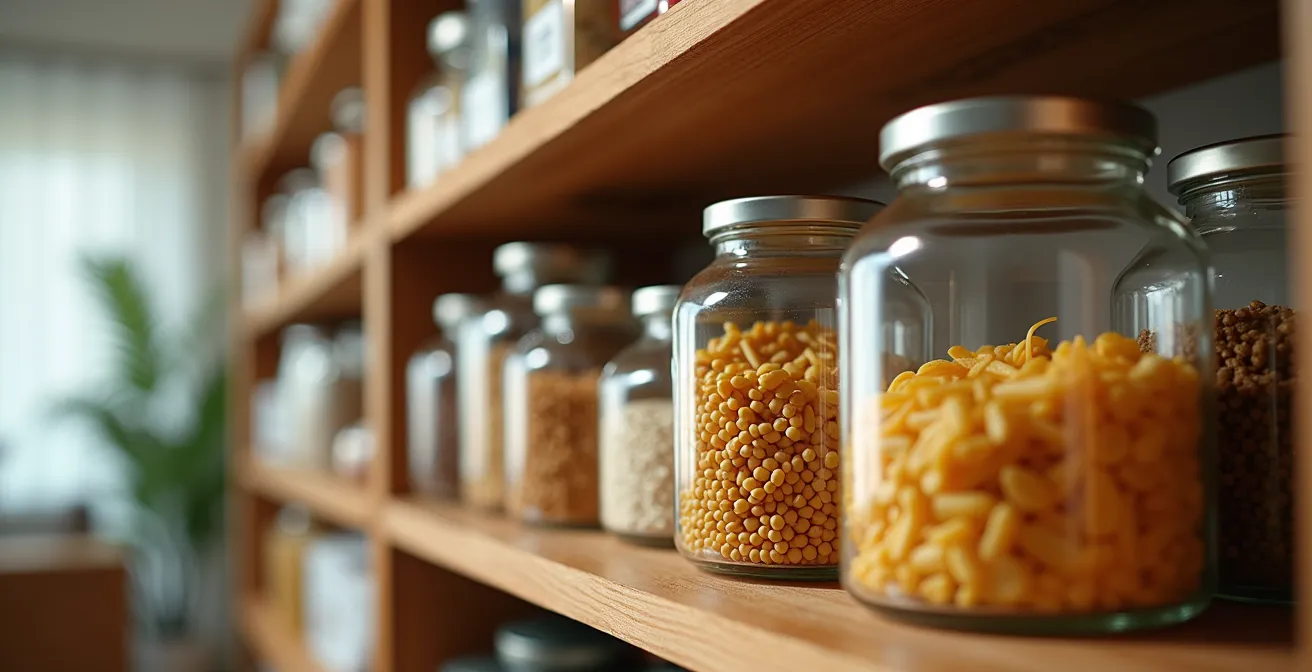 Organisation optimale d'une mini-cuisine de montagne avec rangements verticaux